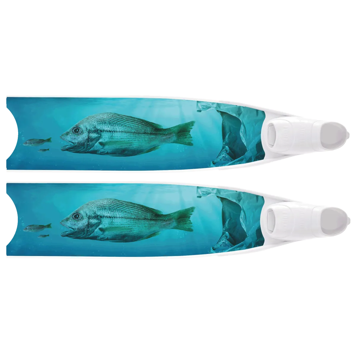 LeaderFins(リーダーフィンズ) Limited Edition Plastic In Ocean Bi-Fins