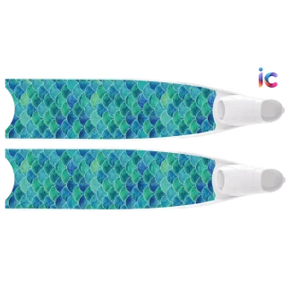 LeaderFins(リーダーフィンズ) DesinersEdition 2023 Mermaid Bright Blue Bi-Fins