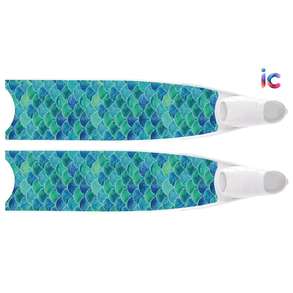 LeaderFins(リーダーフィンズ) DesinersEdition 2023 Mermaid Bright Blue Bi-Fins