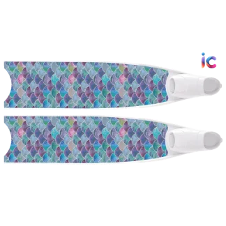 LeaderFins(リーダーフィンズ) DesinersEdition 2023 Mermaid Waves Purple Bi-Fins