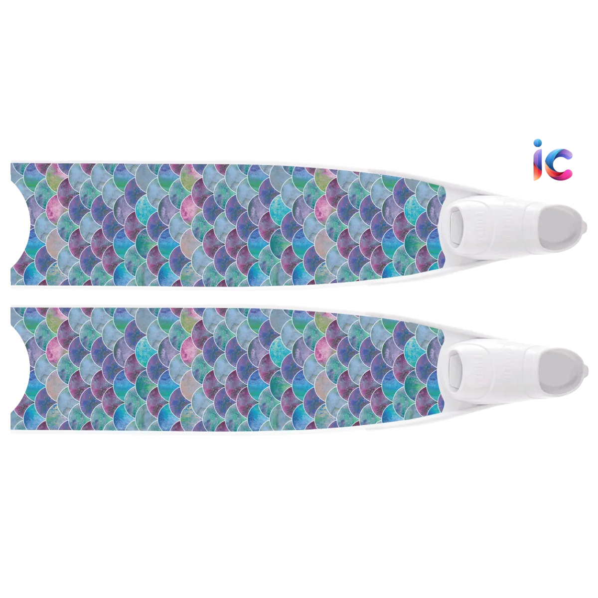 LeaderFins(リーダーフィンズ) DesinersEdition 2023 Mermaid Waves Purple Bi-Fins