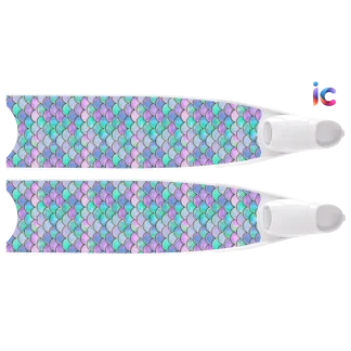 LeaderFins(リーダーフィンズ) DesinersEdition 2023 Mermaid Purple Golden Bi-Fins
