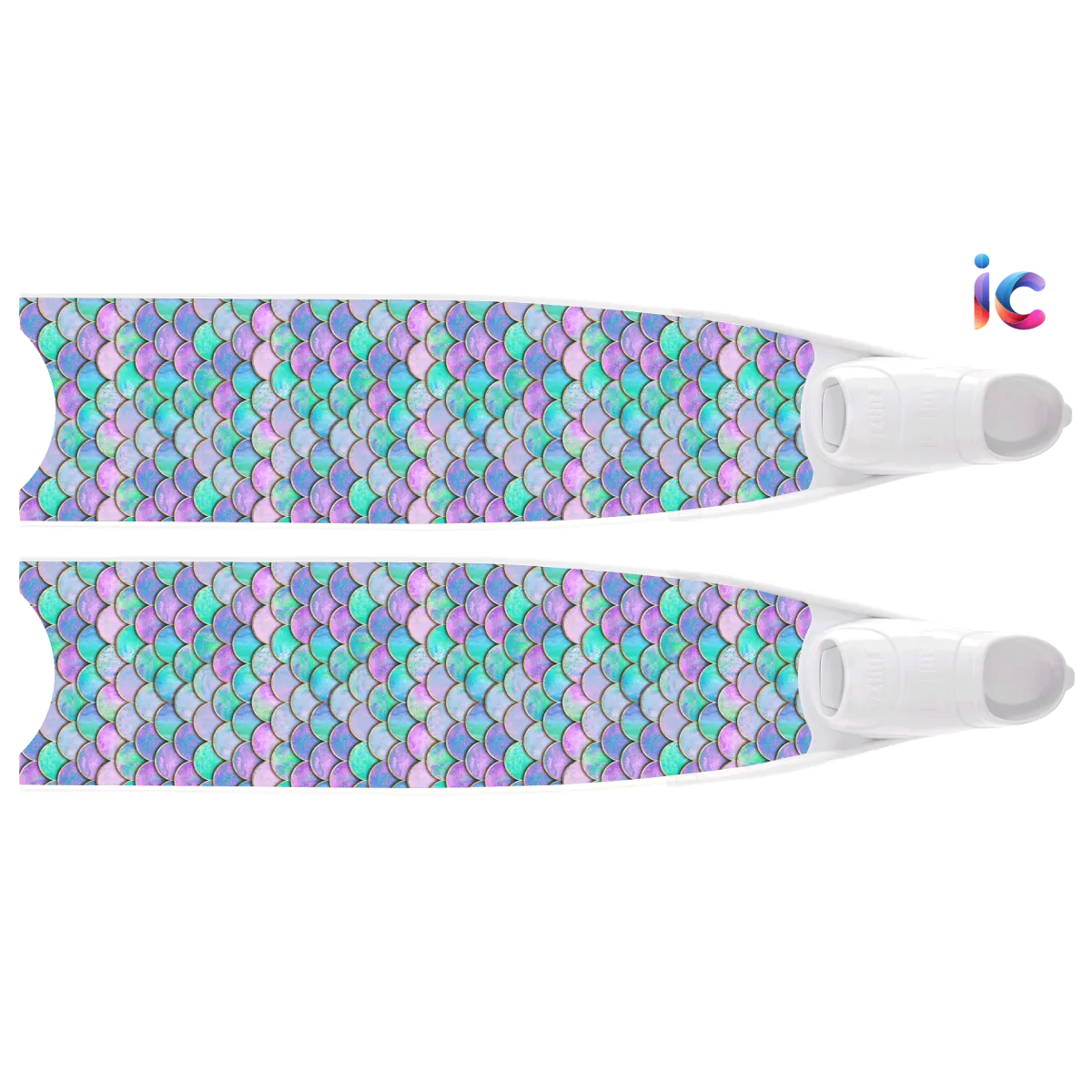 LeaderFins(リーダーフィンズ) DesinersEdition 2023 Mermaid Purple Golden Bi-Fins