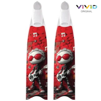 LeaderFins(リーダーフィンズ) Limited Edition Red Rockstar Bi-Fins