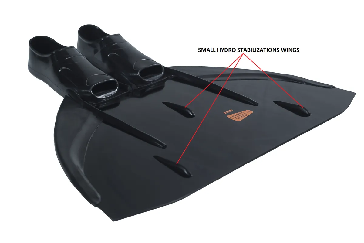 LeaderFins(リーダーフィンズ) HYPER CARBON MONOFIN WITH NEOPRENE SOCKS - 画像 (3)